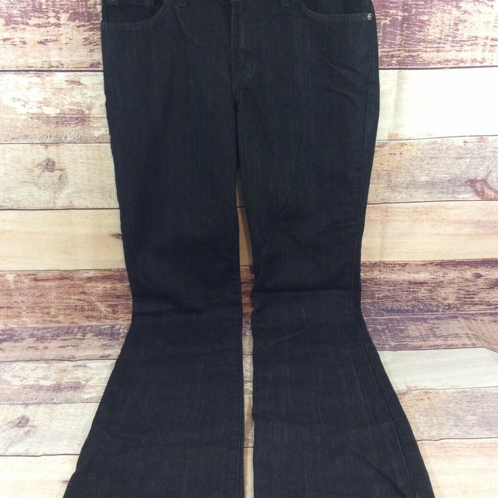 David Kahn Womens Jeans Size 4 Black Boot Cut